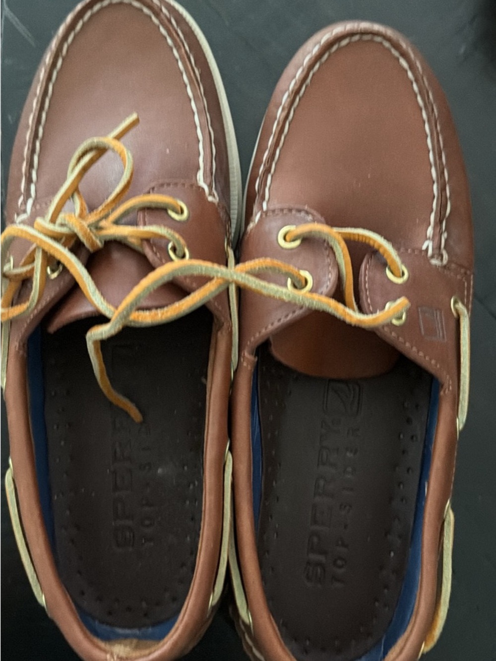 Men's Sperry Brown Leather Boat Shoes